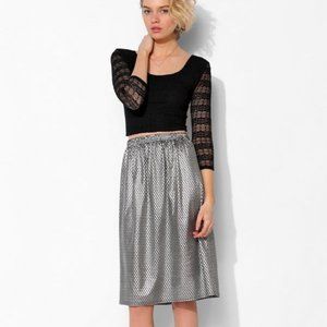 Urban Outfitters M metallic print glam skirt